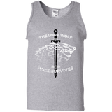 T-Shirts Sport Grey / S The Lone Wolf Men's Tank Top