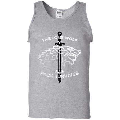 T-Shirts Sport Grey / S The Lone Wolf Men's Tank Top