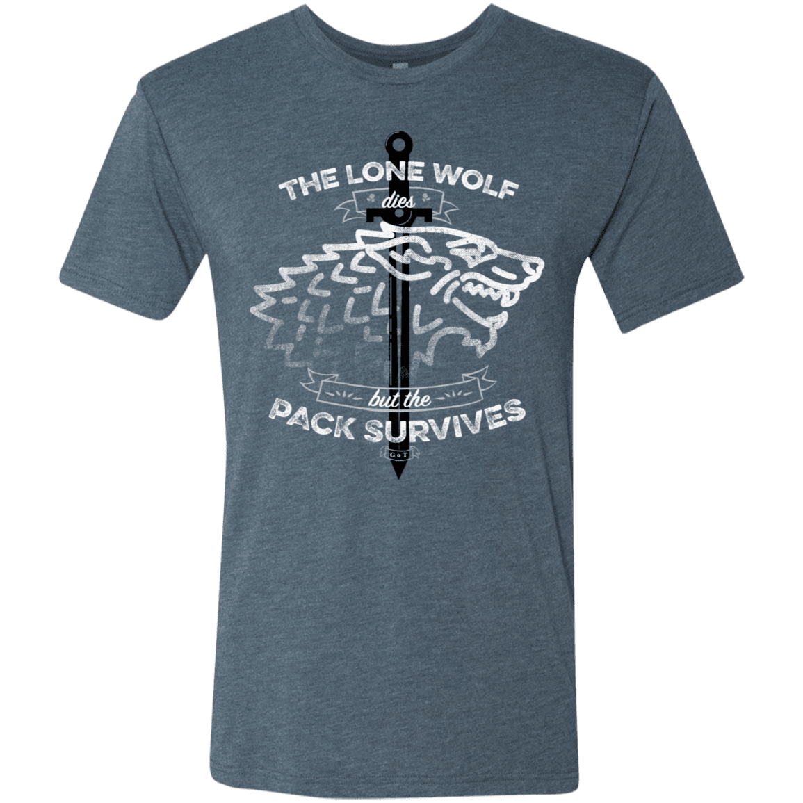 T-Shirts Indigo / S The Lone Wolf Men's Triblend T-Shirt