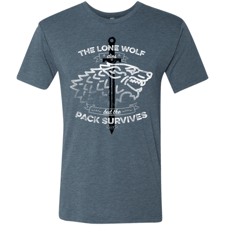 T-Shirts Indigo / S The Lone Wolf Men's Triblend T-Shirt