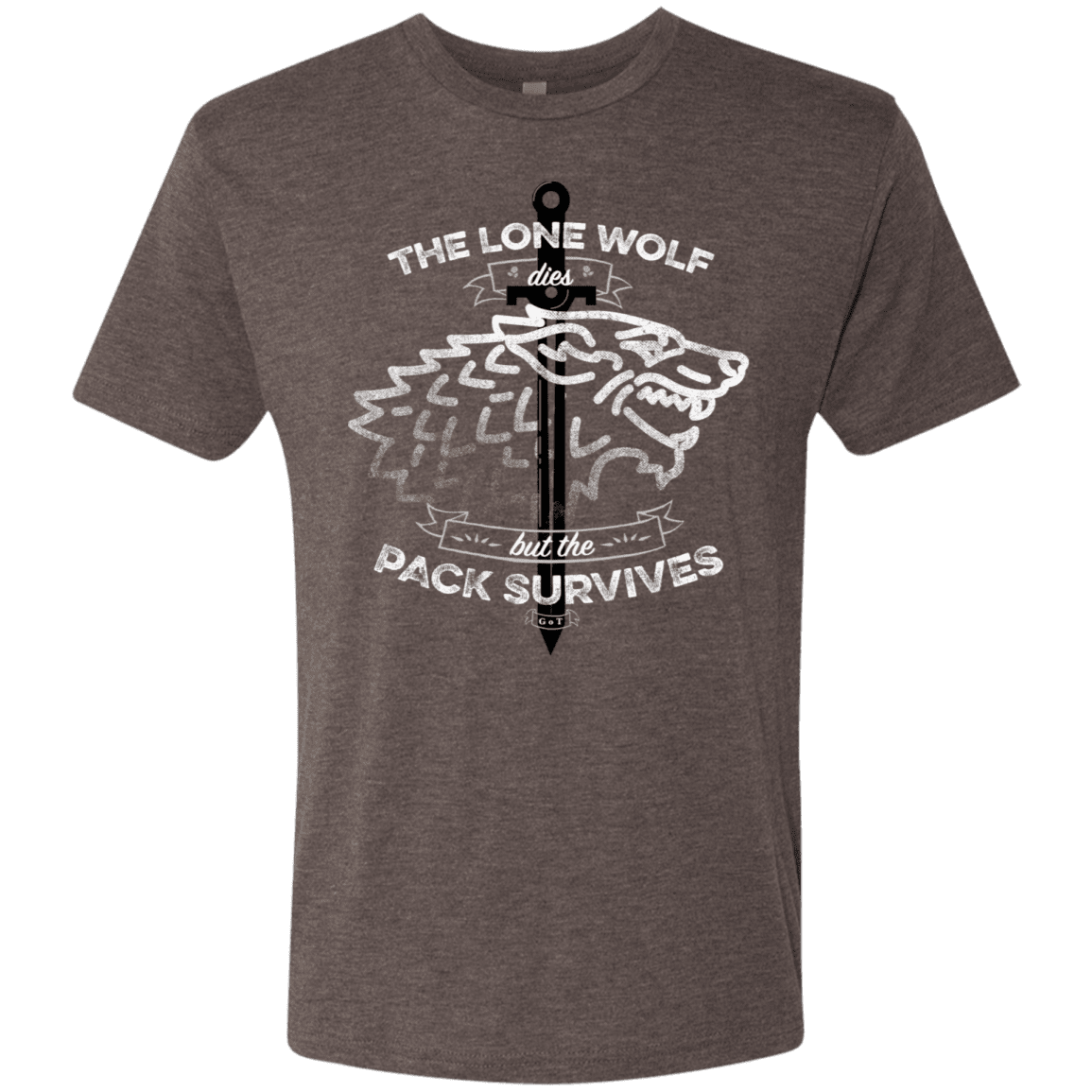 T-Shirts Macchiato / S The Lone Wolf Men's Triblend T-Shirt