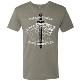 T-Shirts Venetian Grey / S The Lone Wolf Men's Triblend T-Shirt