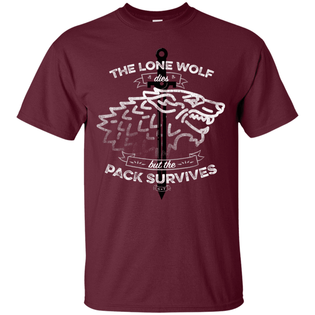 T-Shirts Maroon / S The Lone Wolf T-Shirt