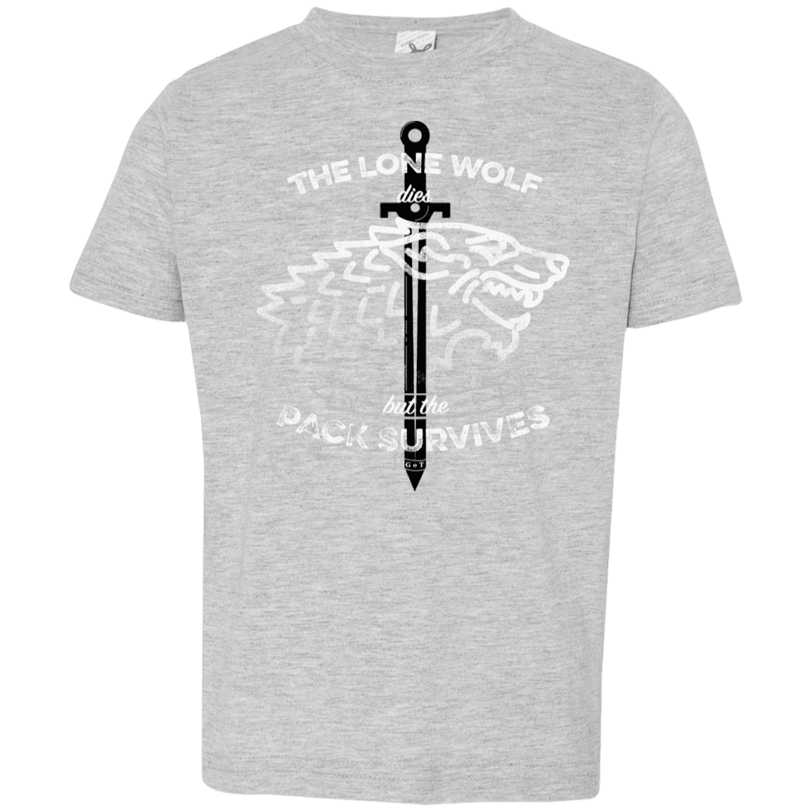 T-Shirts Heather Grey / 2T The Lone Wolf Toddler Premium T-Shirt