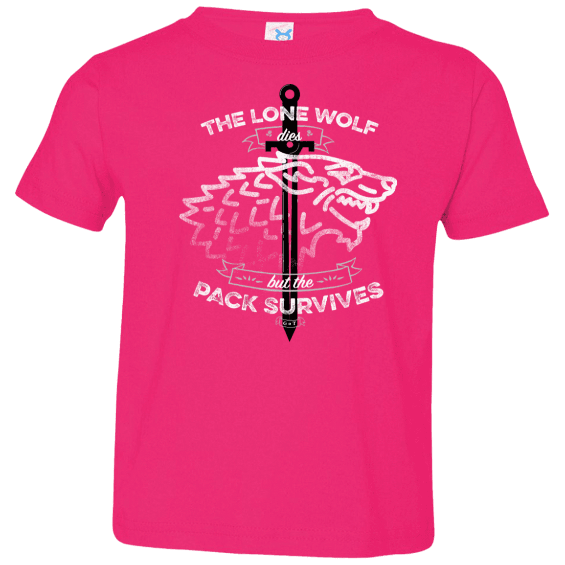 T-Shirts Hot Pink / 2T The Lone Wolf Toddler Premium T-Shirt