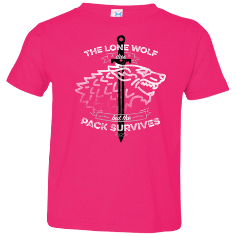 T-Shirts Hot Pink / 2T The Lone Wolf Toddler Premium T-Shirt