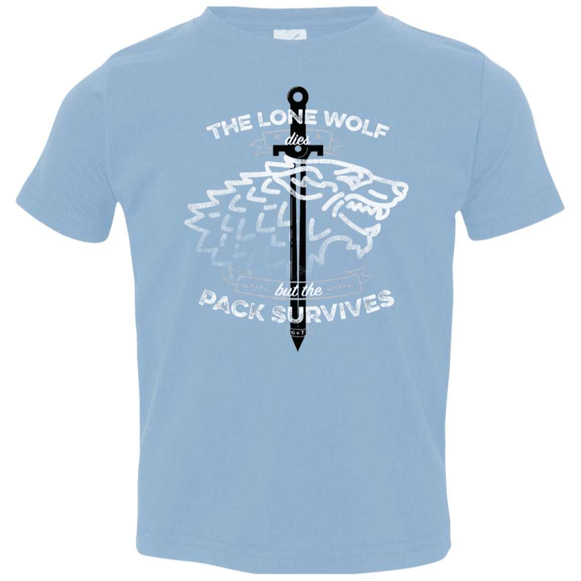 T-Shirts Light Blue / 2T The Lone Wolf Toddler Premium T-Shirt