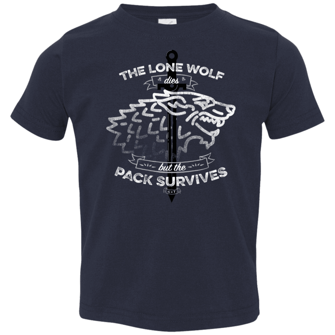 T-Shirts Navy / 2T The Lone Wolf Toddler Premium T-Shirt