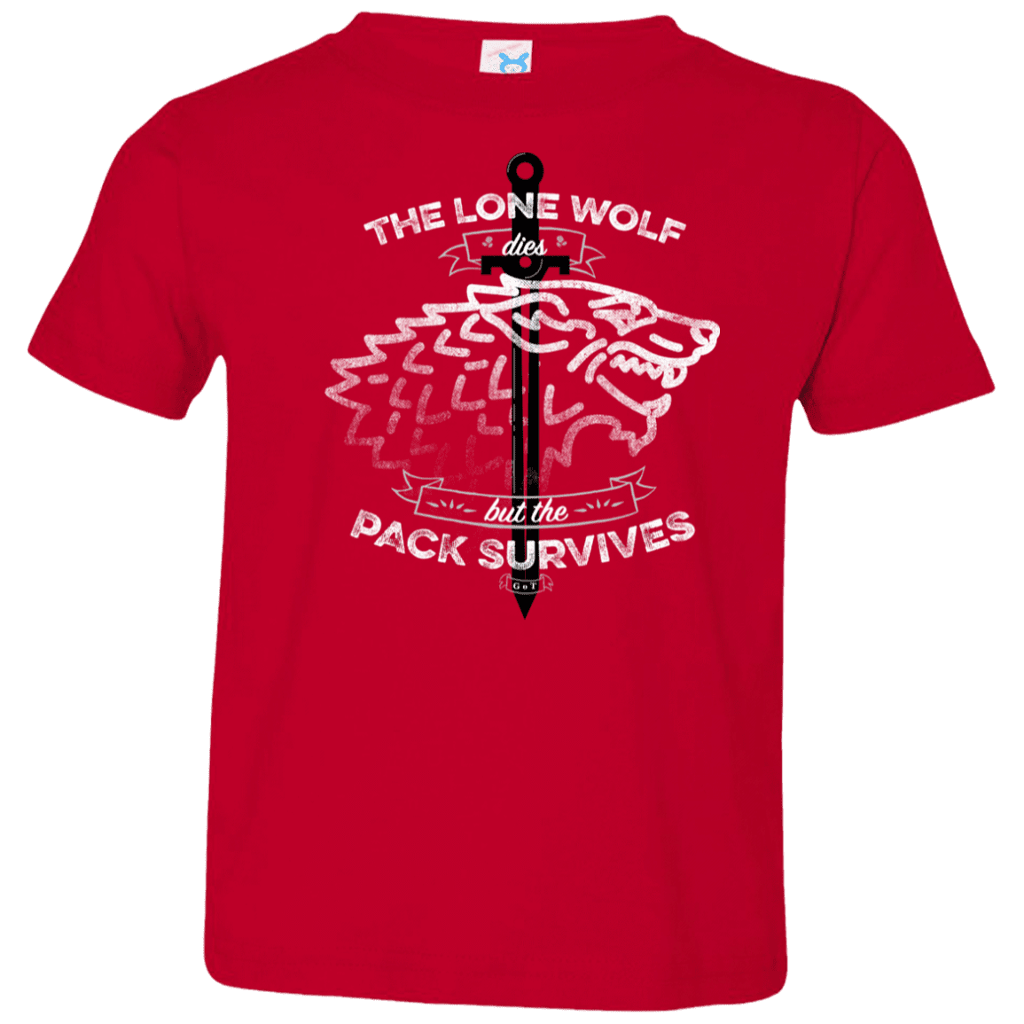 T-Shirts Red / 2T The Lone Wolf Toddler Premium T-Shirt