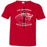 T-Shirts Red / 2T The Lone Wolf Toddler Premium T-Shirt