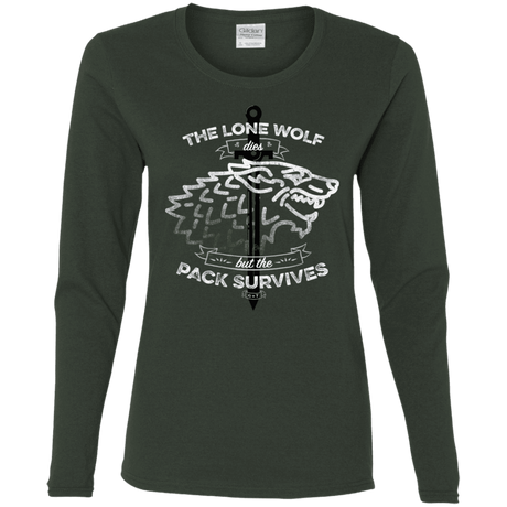 T-Shirts Forest / S The Lone Wolf Women's Long Sleeve T-Shirt