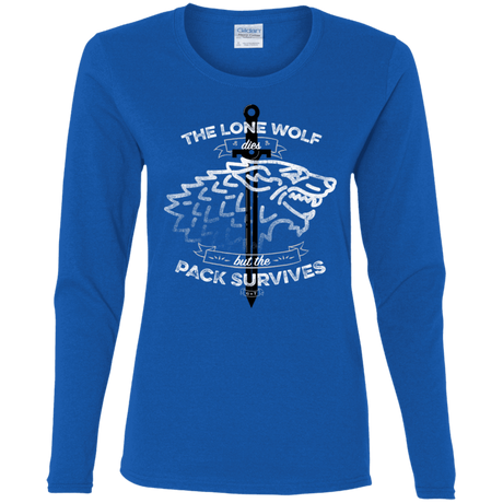 T-Shirts Royal / S The Lone Wolf Women's Long Sleeve T-Shirt