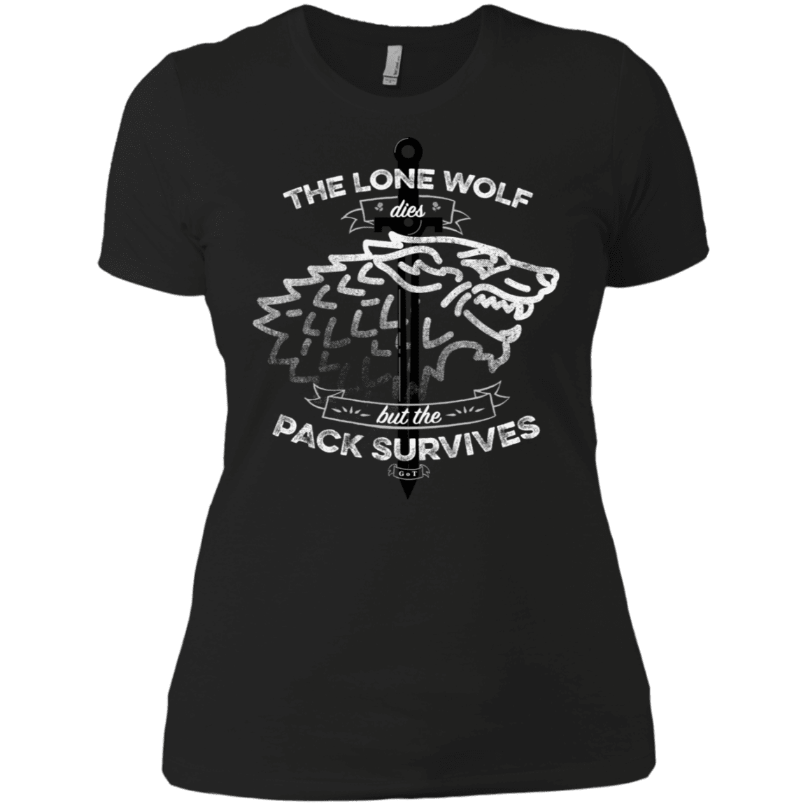 T-Shirts Black / X-Small The Lone Wolf Women's Premium T-Shirt