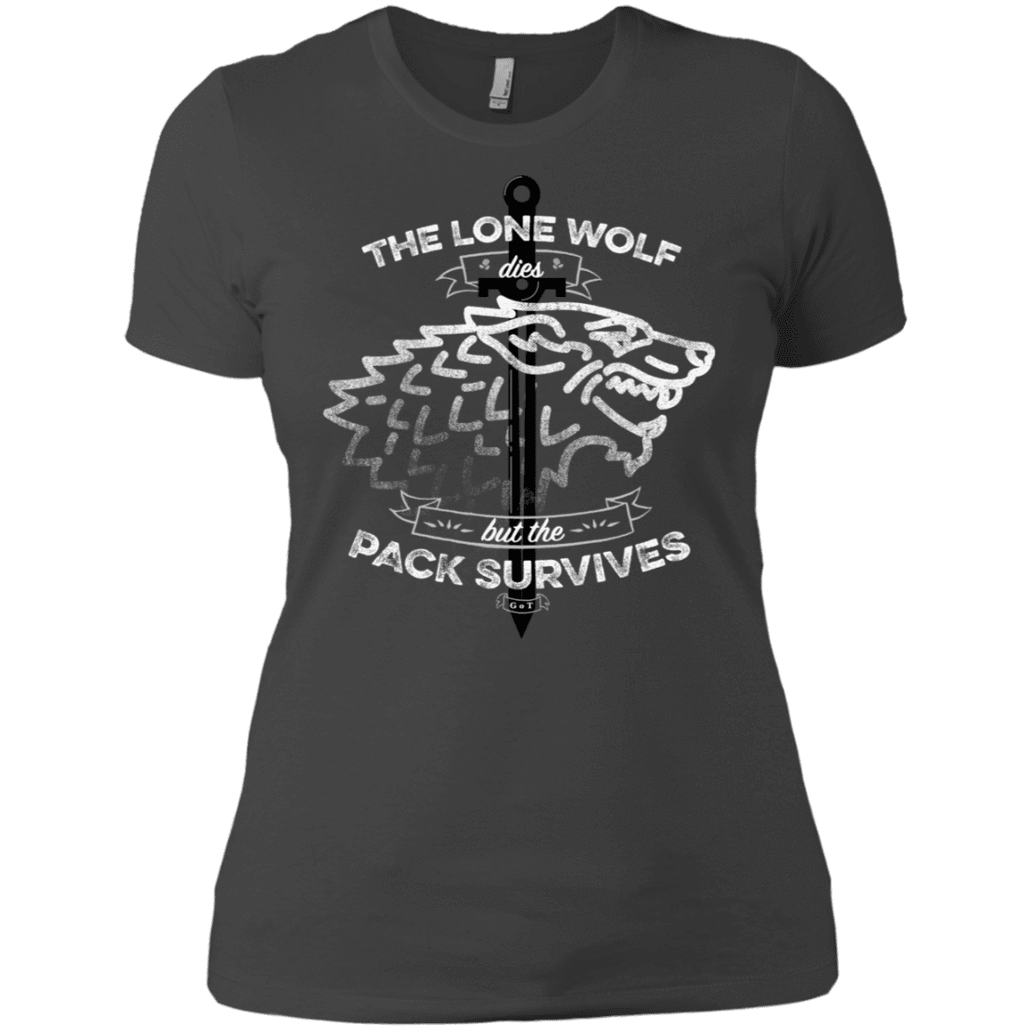 T-Shirts Heavy Metal / X-Small The Lone Wolf Women's Premium T-Shirt