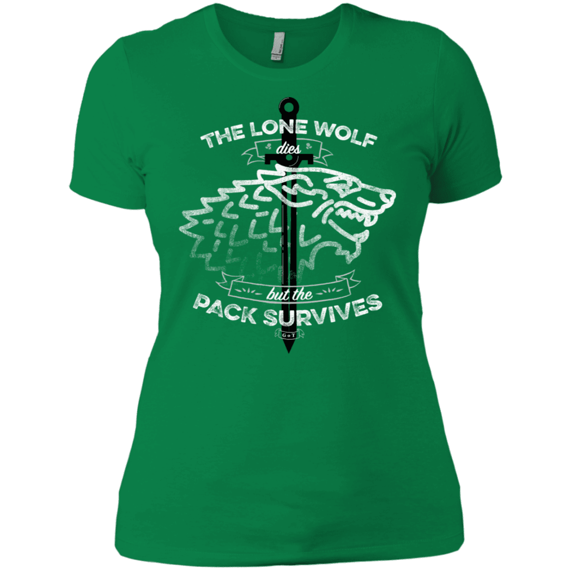 T-Shirts Kelly Green / X-Small The Lone Wolf Women's Premium T-Shirt