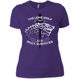 T-Shirts Purple Rush/ / X-Small The Lone Wolf Women's Premium T-Shirt