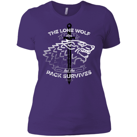 T-Shirts Purple Rush/ / X-Small The Lone Wolf Women's Premium T-Shirt