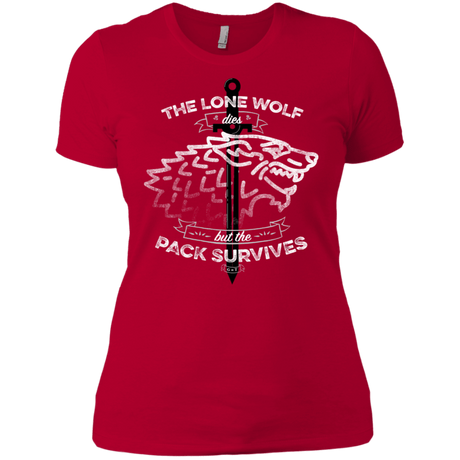 T-Shirts Red / X-Small The Lone Wolf Women's Premium T-Shirt