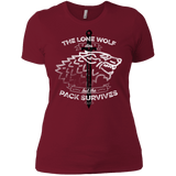 T-Shirts Scarlet / X-Small The Lone Wolf Women's Premium T-Shirt