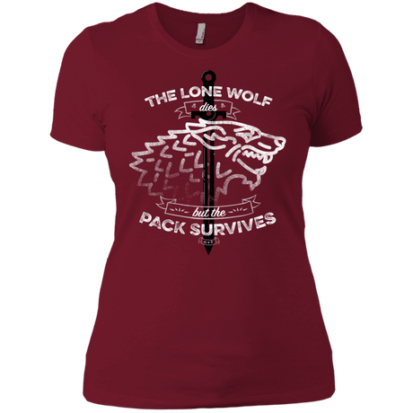 T-Shirts Scarlet / X-Small The Lone Wolf Women's Premium T-Shirt