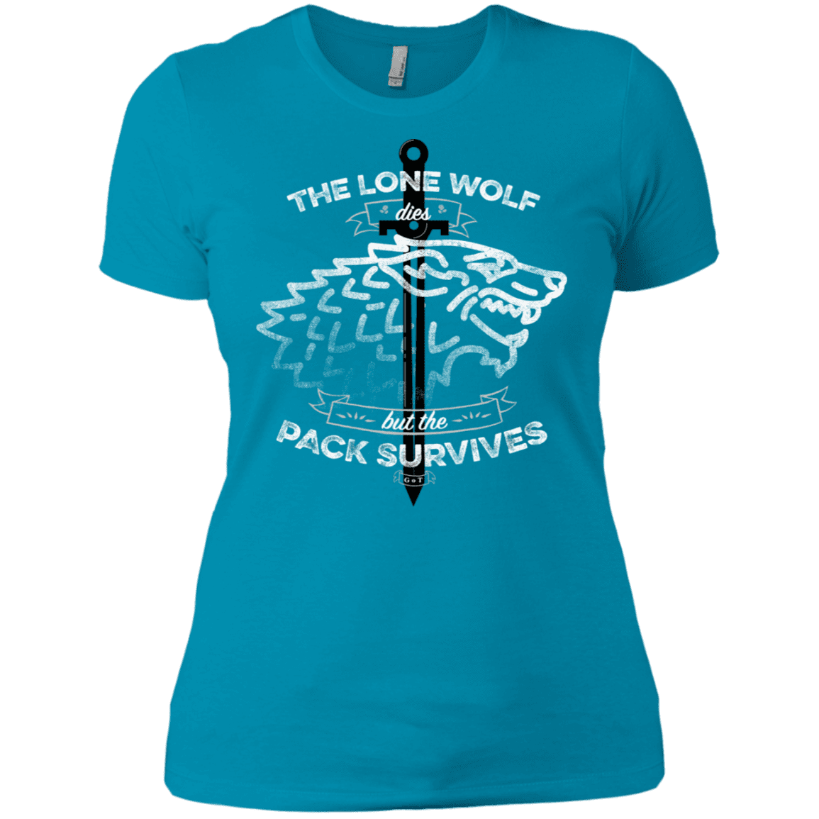 T-Shirts Turquoise / X-Small The Lone Wolf Women's Premium T-Shirt