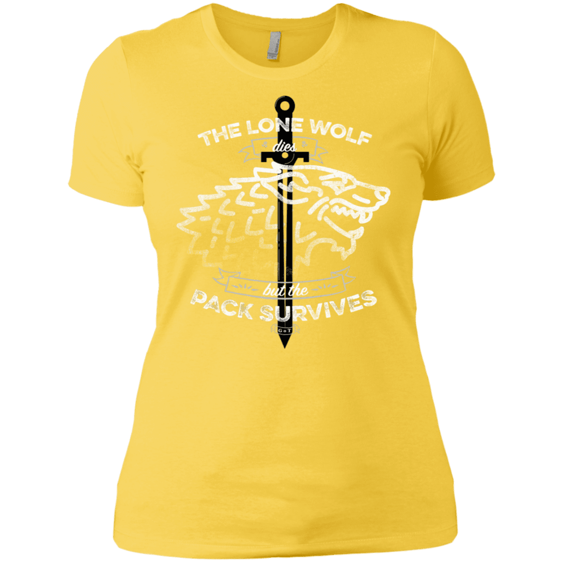 T-Shirts Vibrant Yellow / X-Small The Lone Wolf Women's Premium T-Shirt
