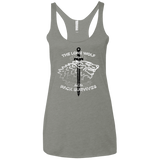 T-Shirts Venetian Grey / X-Small The Lone Wolf Women's Triblend Racerback Tank