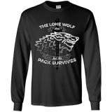 T-Shirts Black / YS The Lone Wolf Youth Long Sleeve T-Shirt