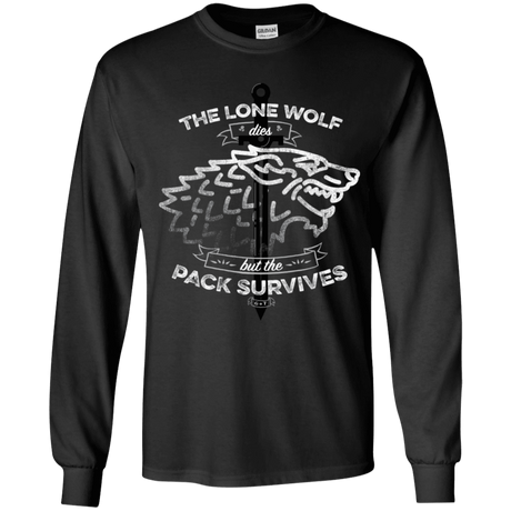 T-Shirts Black / YS The Lone Wolf Youth Long Sleeve T-Shirt