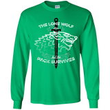 T-Shirts Irish Green / YS The Lone Wolf Youth Long Sleeve T-Shirt