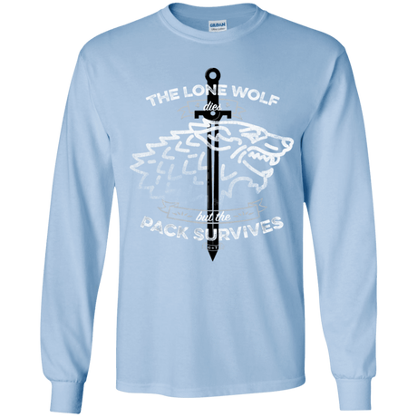 T-Shirts Light Blue / YS The Lone Wolf Youth Long Sleeve T-Shirt