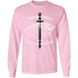 T-Shirts Light Pink / YS The Lone Wolf Youth Long Sleeve T-Shirt