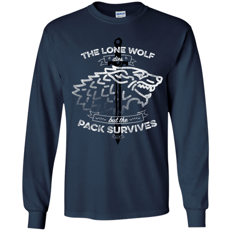 T-Shirts Navy / YS The Lone Wolf Youth Long Sleeve T-Shirt