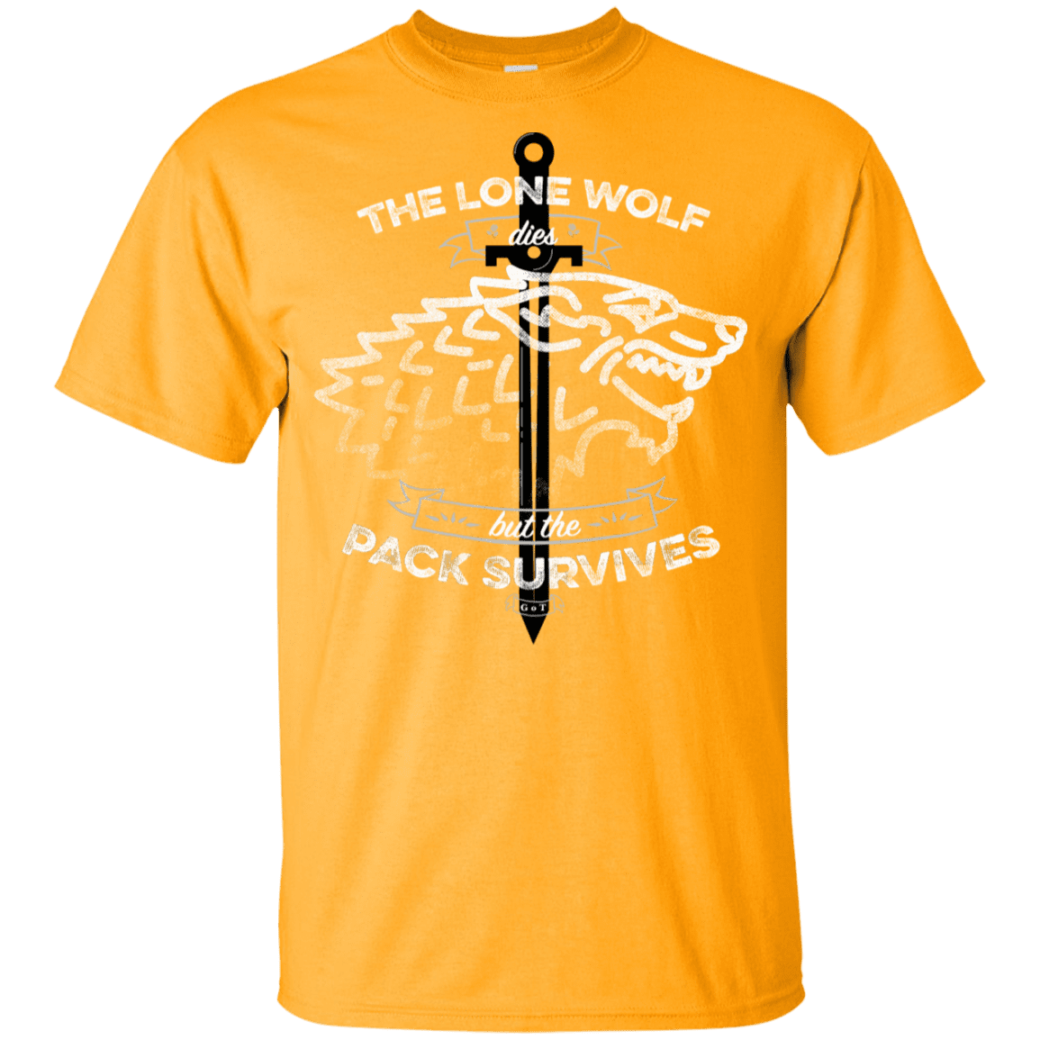 T-Shirts Gold / YXS The Lone Wolf Youth T-Shirt