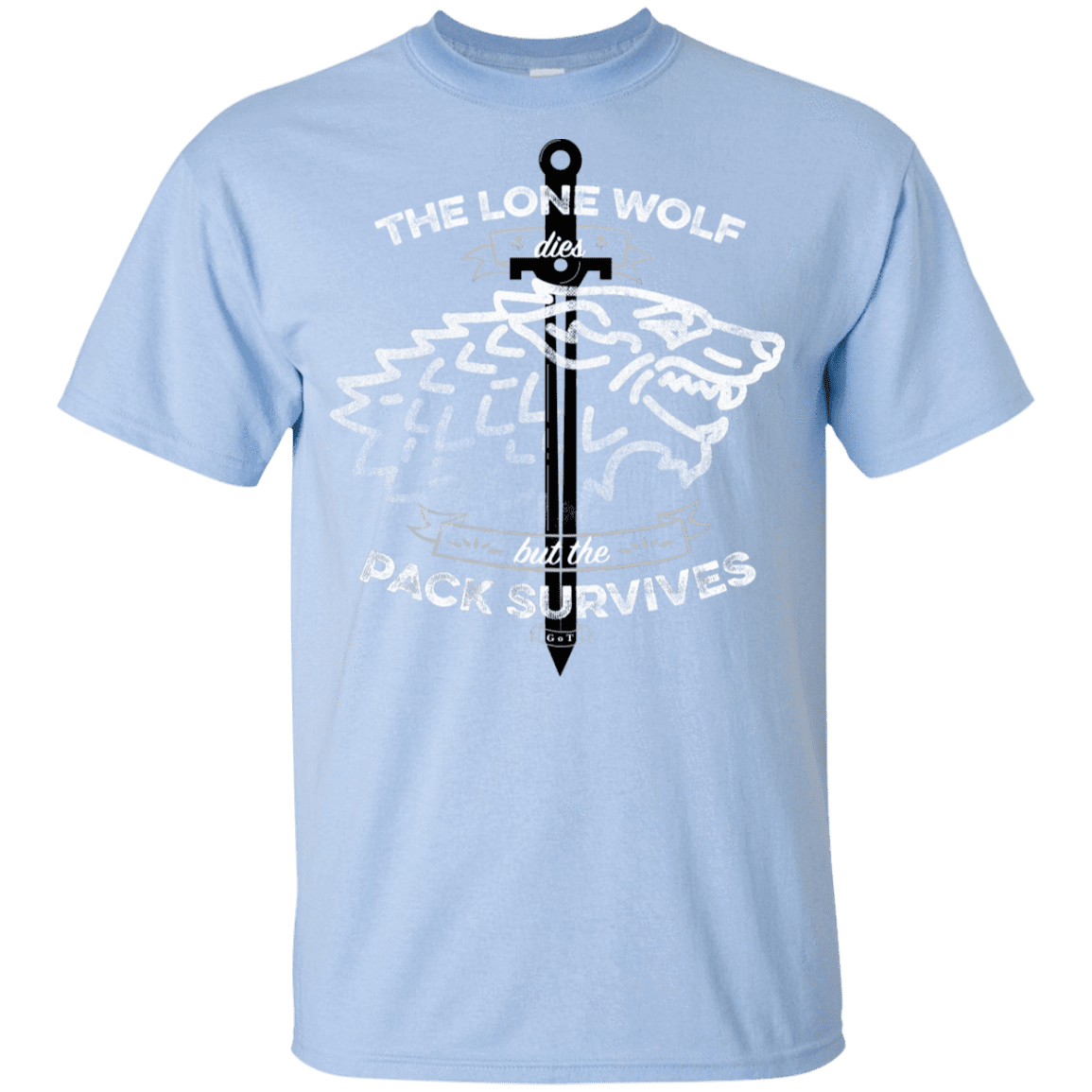 T-Shirts Light Blue / YXS The Lone Wolf Youth T-Shirt