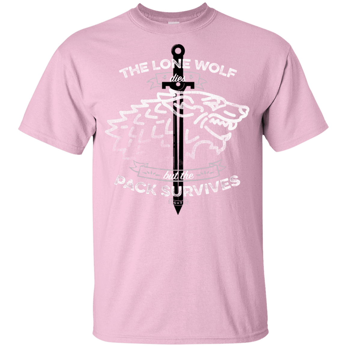 T-Shirts Light Pink / YXS The Lone Wolf Youth T-Shirt