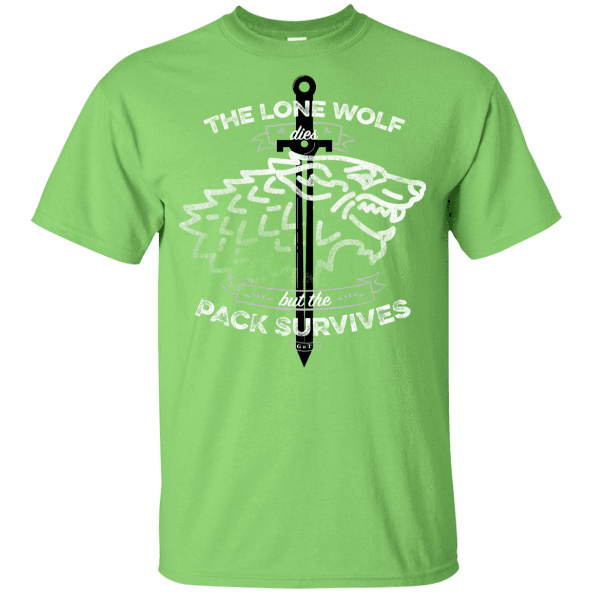 T-Shirts Lime / YXS The Lone Wolf Youth T-Shirt