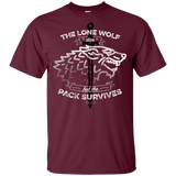 T-Shirts Maroon / YXS The Lone Wolf Youth T-Shirt