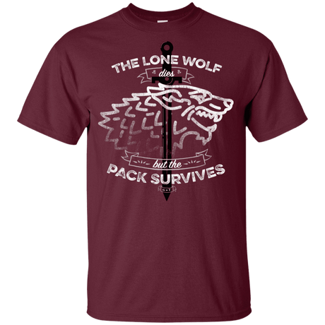 T-Shirts Maroon / YXS The Lone Wolf Youth T-Shirt