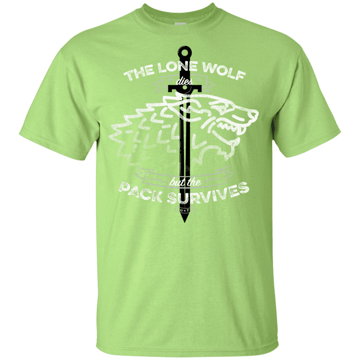 T-Shirts Mint Green / YXS The Lone Wolf Youth T-Shirt