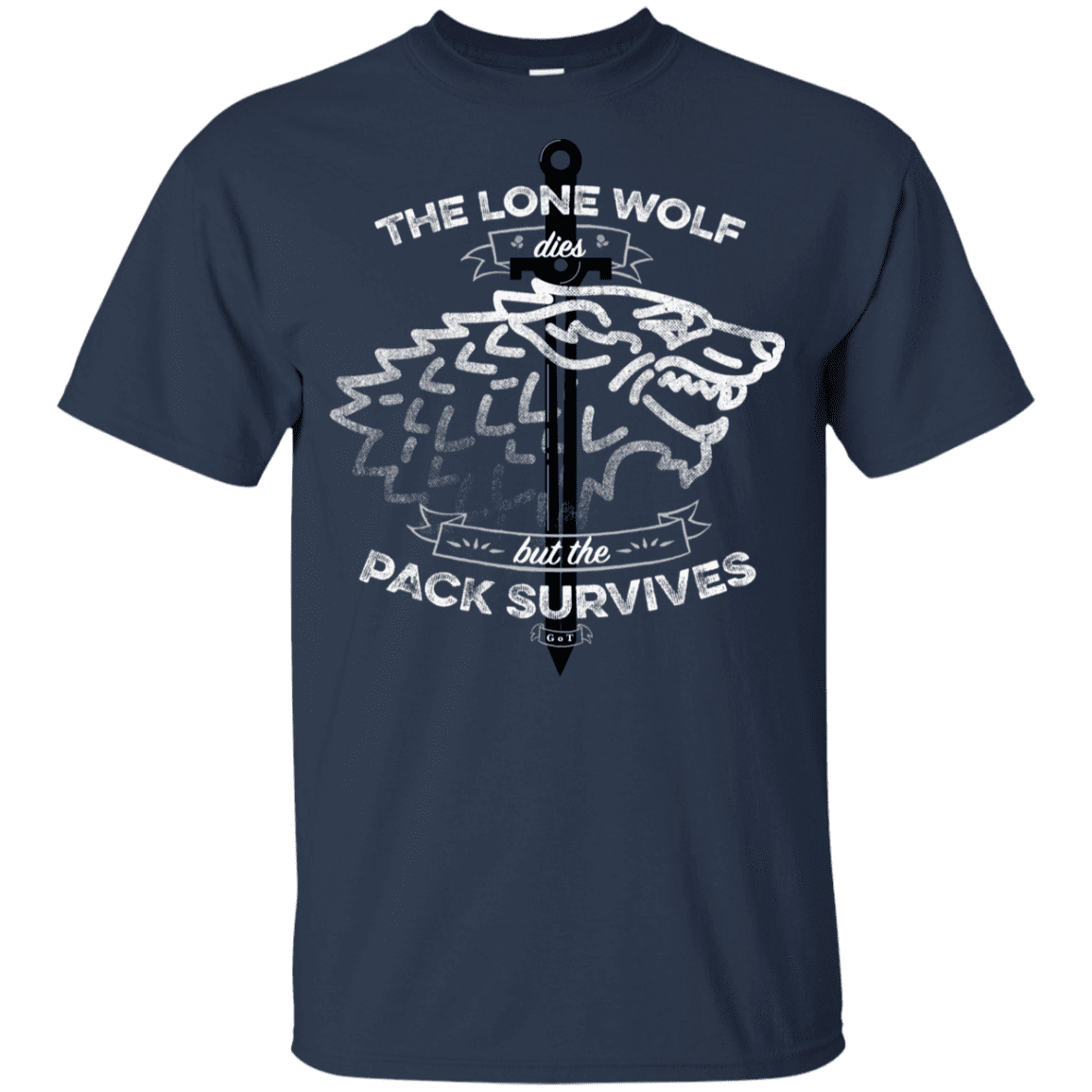 T-Shirts Navy / YXS The Lone Wolf Youth T-Shirt