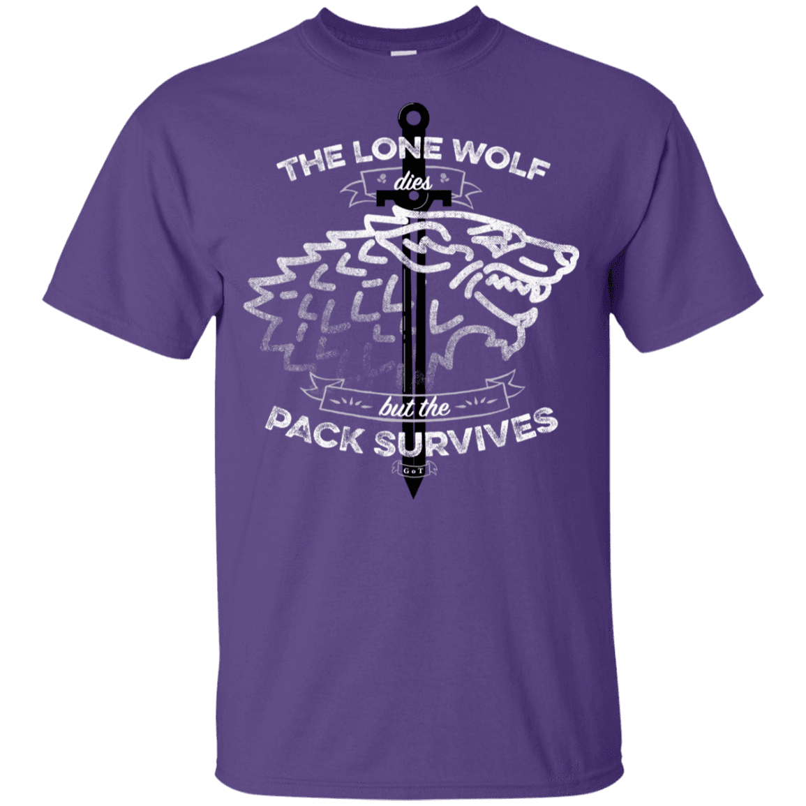 T-Shirts Purple / YXS The Lone Wolf Youth T-Shirt