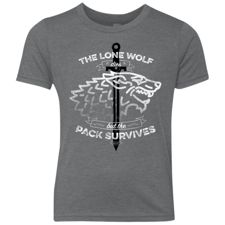 T-Shirts Premium Heather / YXS The Lone Wolf Youth Triblend T-Shirt