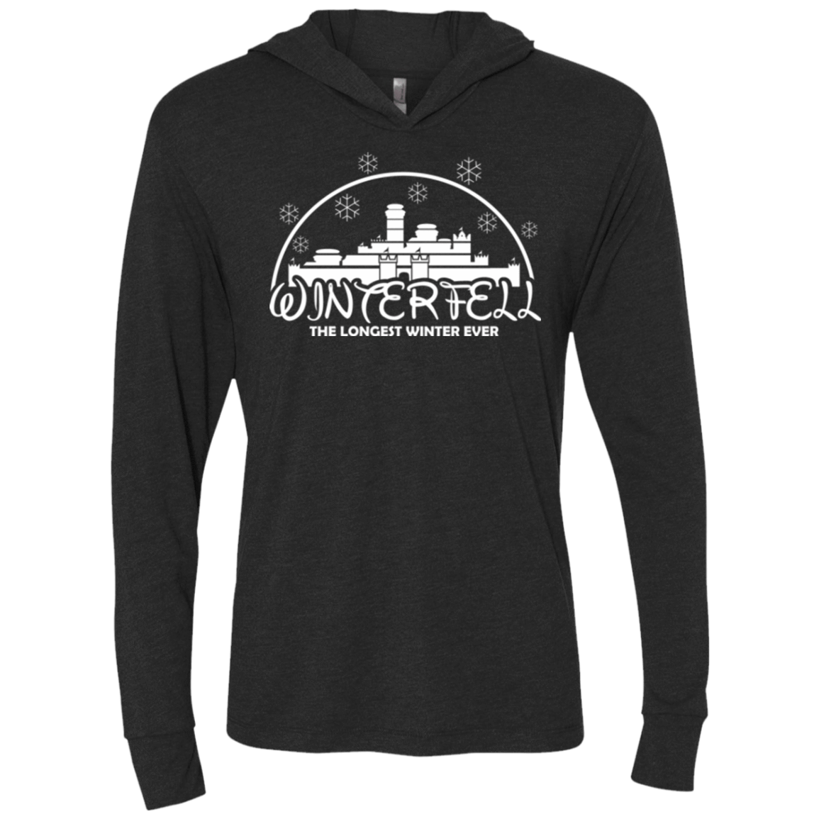 T-Shirts Vintage Black / X-Small The longest winter Triblend Long Sleeve Hoodie Tee