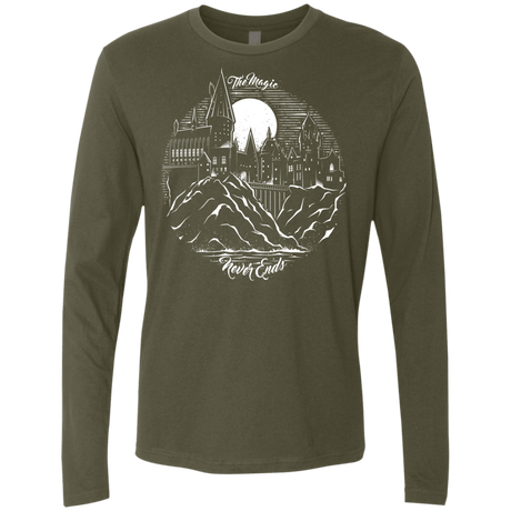T-Shirts Military Green / Small The Magic Never Ends Men's Premium Long Sleeve