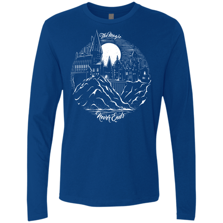 T-Shirts Royal / Small The Magic Never Ends Men's Premium Long Sleeve