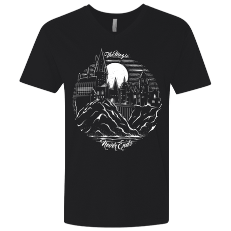 T-Shirts Black / X-Small The Magic Never Ends Men's Premium V-Neck