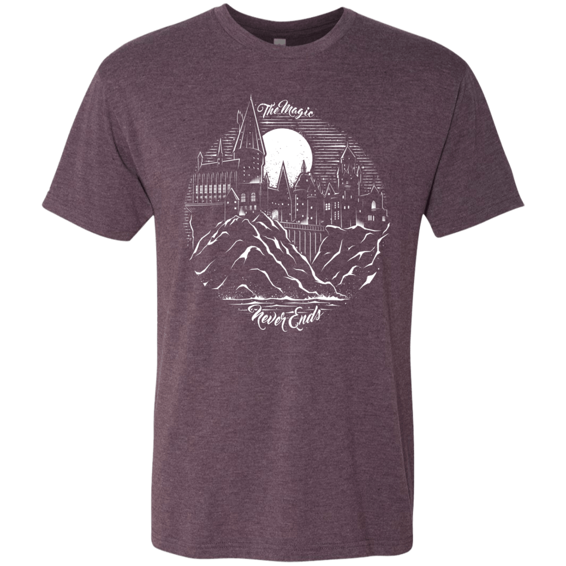 T-Shirts Vintage Purple / Small The Magic Never Ends Men's Triblend T-Shirt