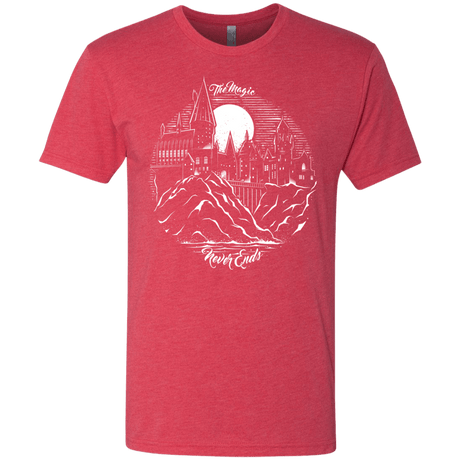 T-Shirts Vintage Red / Small The Magic Never Ends Men's Triblend T-Shirt