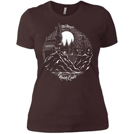 T-Shirts Dark Chocolate / X-Small The Magic Never Ends Women's Premium T-Shirt
